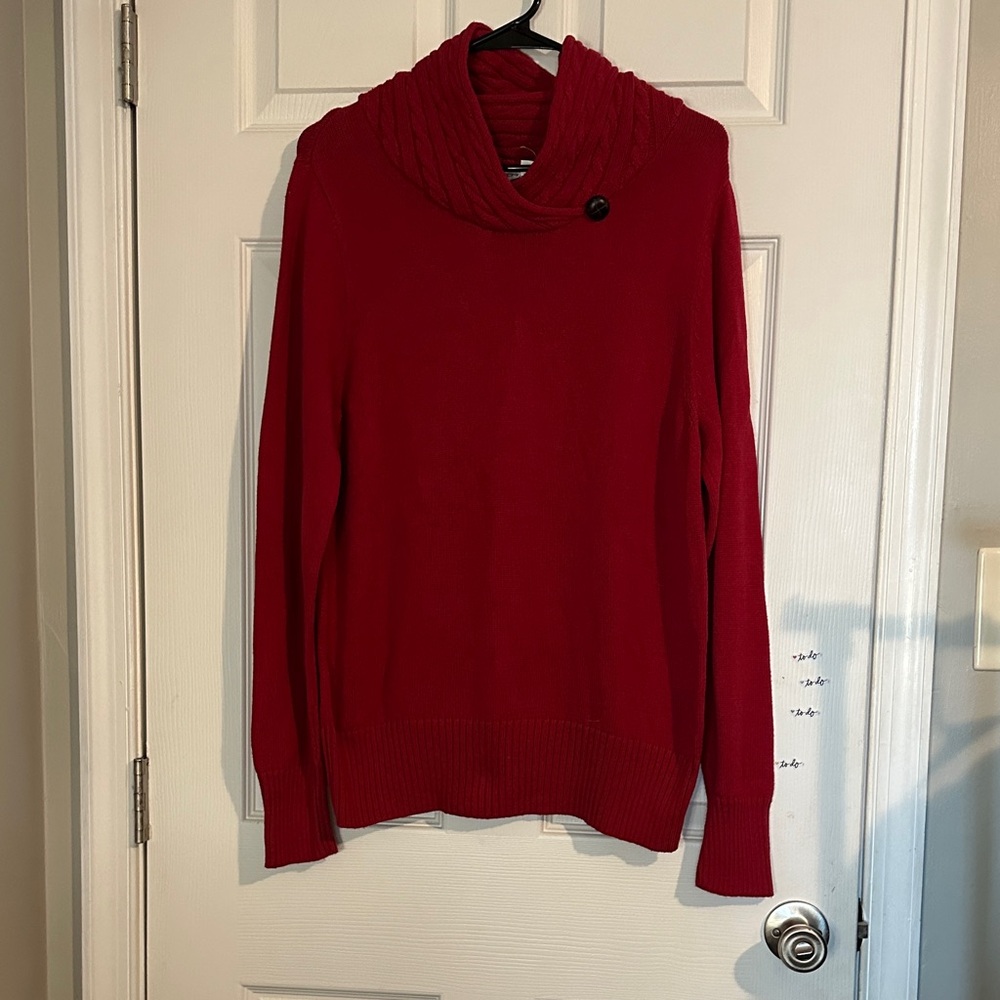 Croft & Barrow Rich Red Turtleneck Sweater New without the tags
